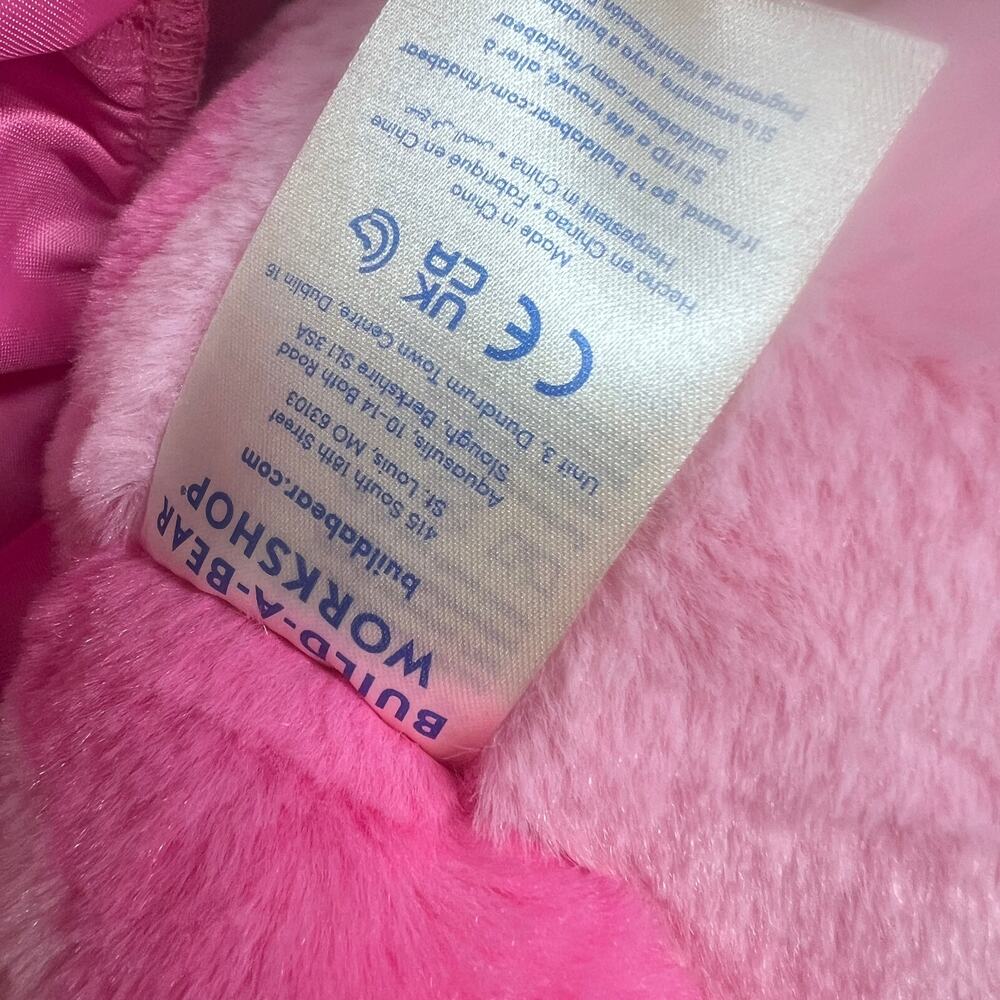 Build a Bear Strawberry Cow Plush Mario Princess Dress Pink Spotted Stuffed BABW - Picture 5 of 8